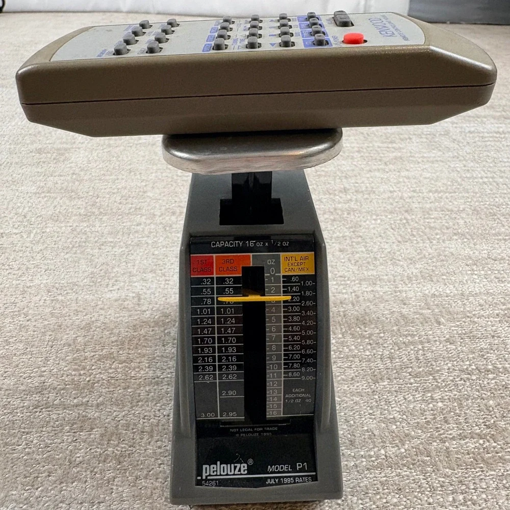 Pelouze Model P1 Postal Scale 16oz Grey Vintage 1995 Manual Office Industrial